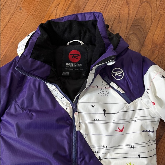 Rossignol Juniors' Ski Jacket White Purple Size 12 - Picture 5 of 12
